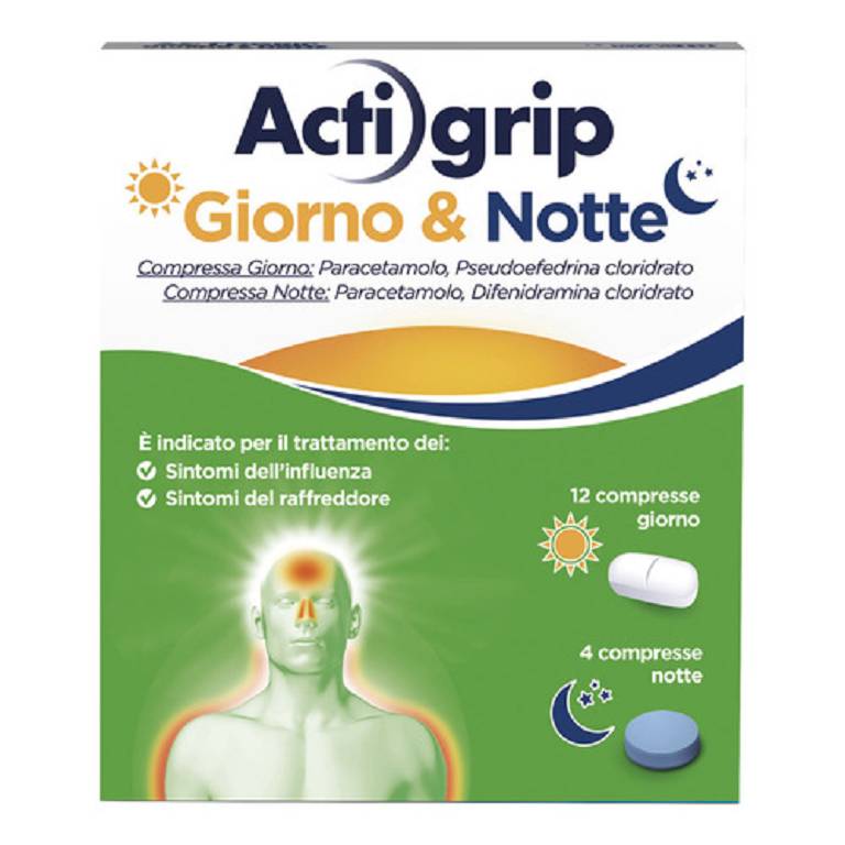 ACTIGRIP GIORNO&NOTTE 12+4CPR