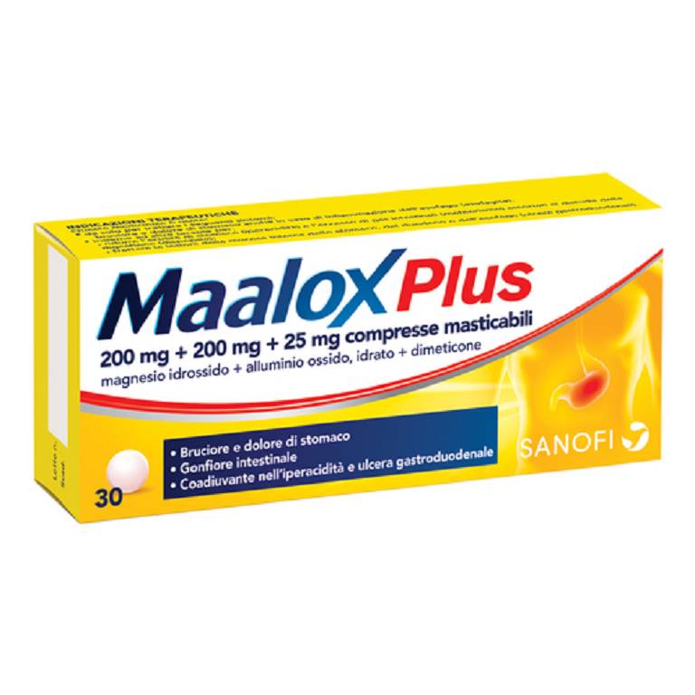 Maalox Plus 30 cpr mast.