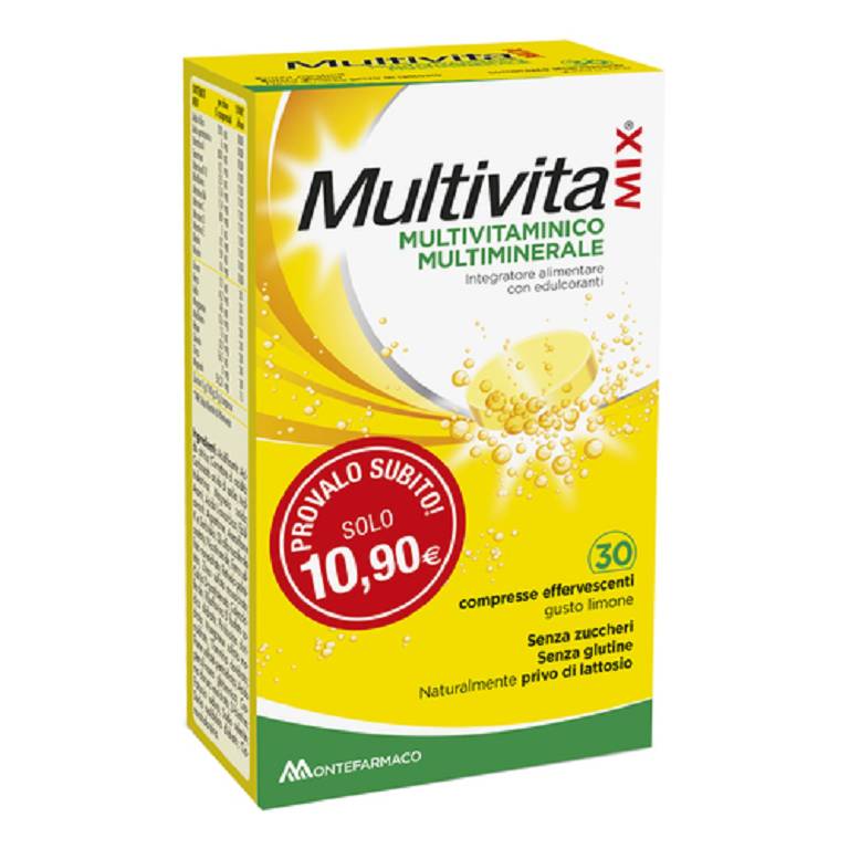 MULTIVITAMIX Compresse Effervescenti Senza Zucchero 30 compresse