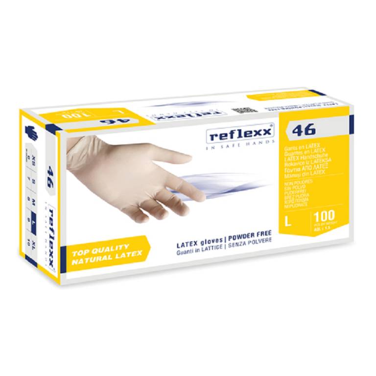 REFLEXX 46 GUANTO LAT L 100PZ