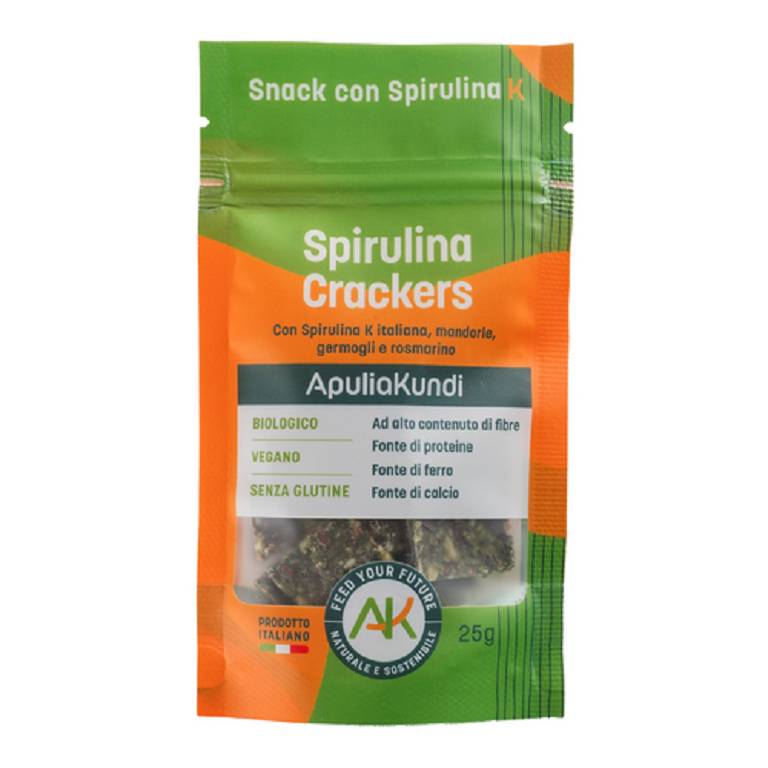 SPIRULINA CRACKERS BIO 25G