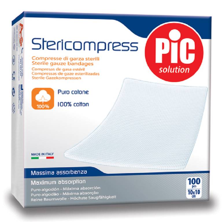 STERICOMPRESS Garza 10x10  4x25 pezzi